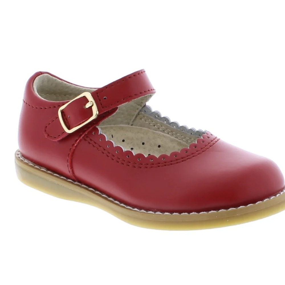 Footmates Classic Red Mary Jane Kids Shoes size 9